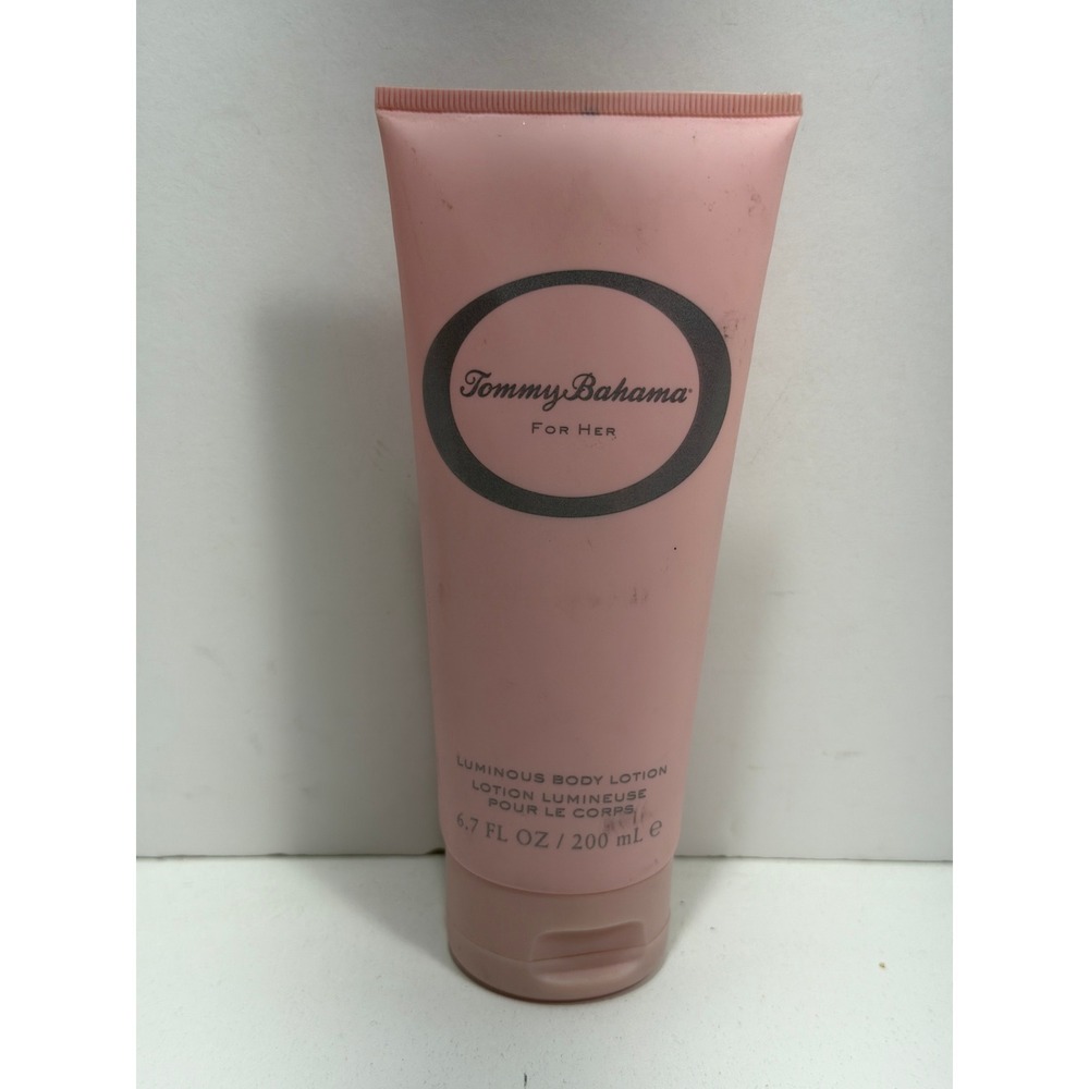 Tommy Bahama For Her Luminous Body Lotion 6.7 oz Pink Tube Shimmer Glow 80-85%